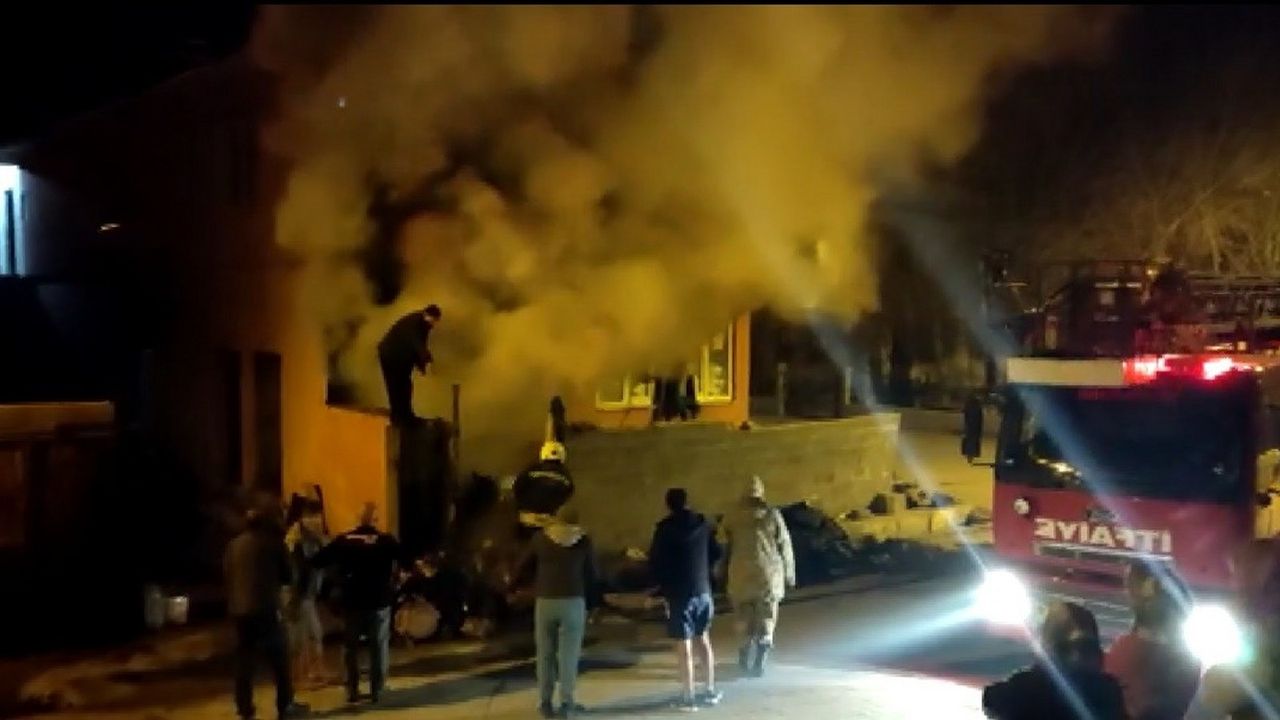 Uluköy'de korkutan fırın yangını