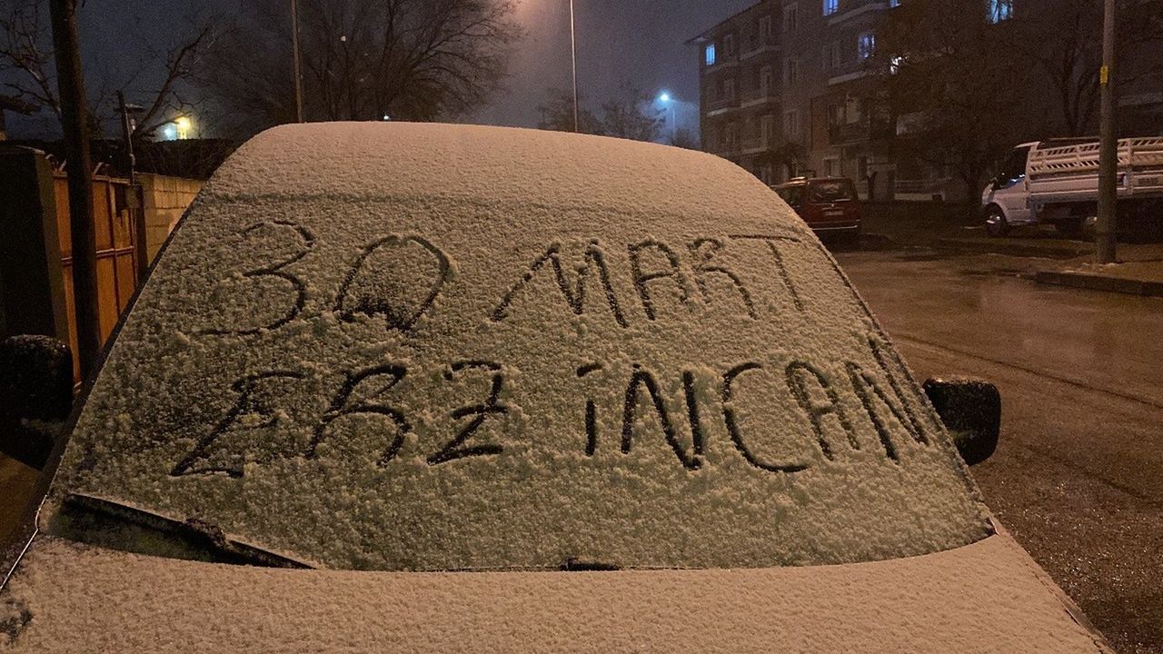 Erzincan'da kar sürprizi