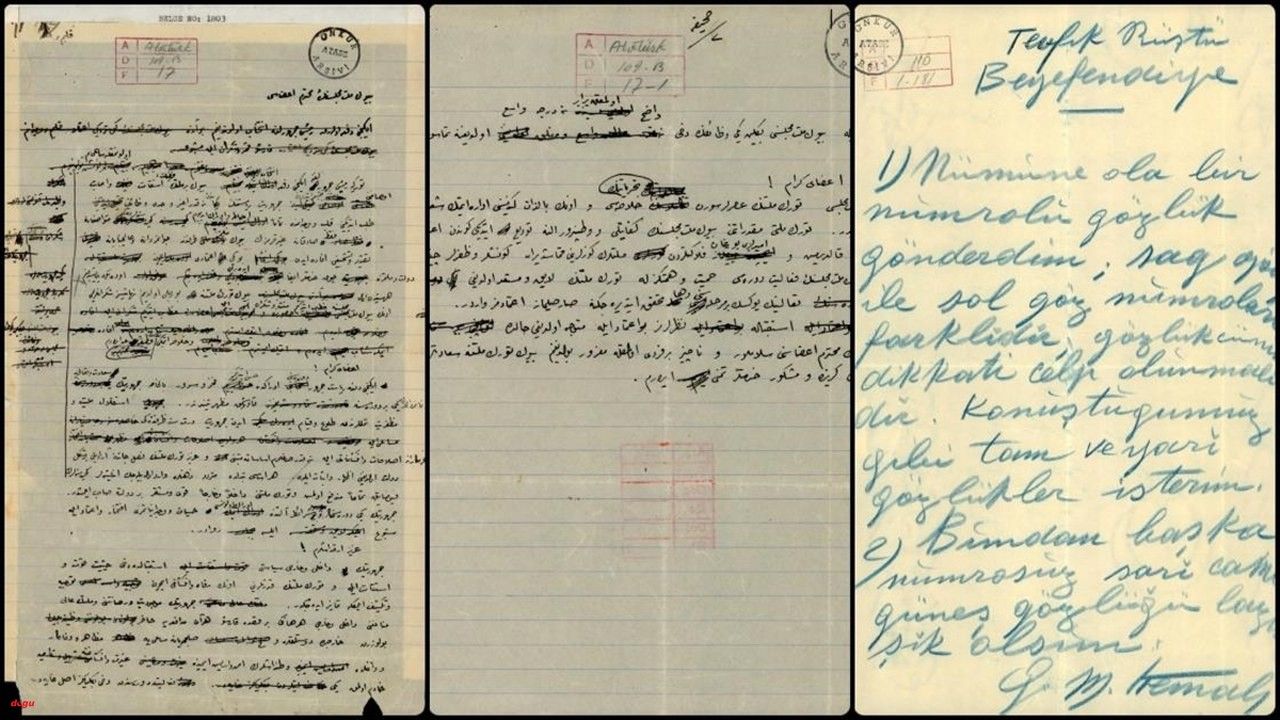 Atatürk'ün el yazısı notları gün yüzüne çıkıyor
