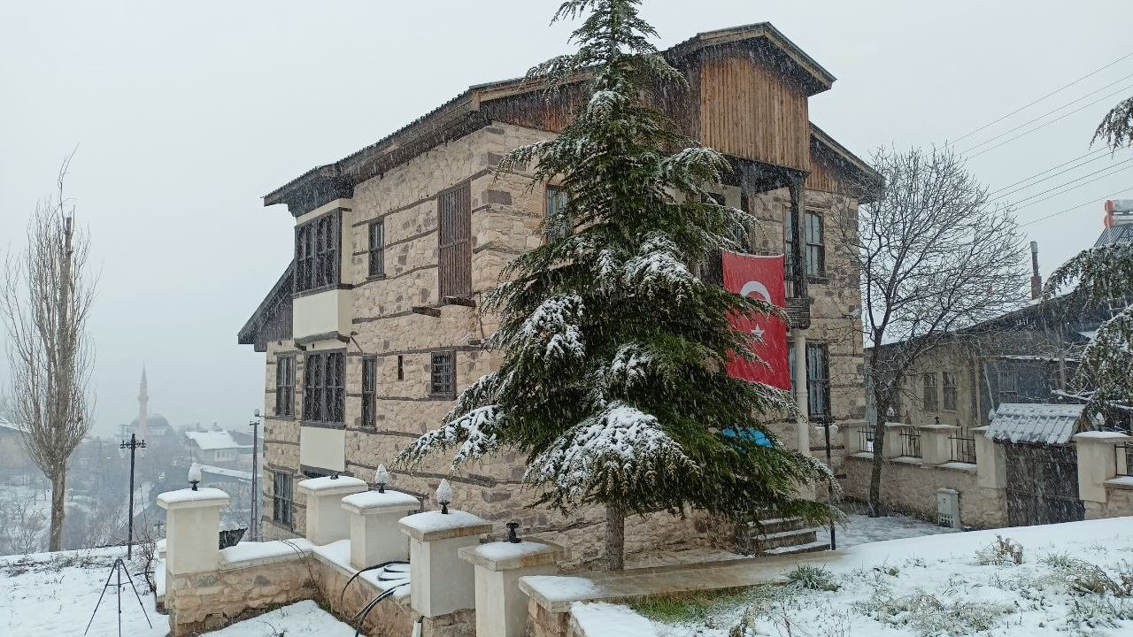 Sakin şehir Arapgir'den kış manzaraları