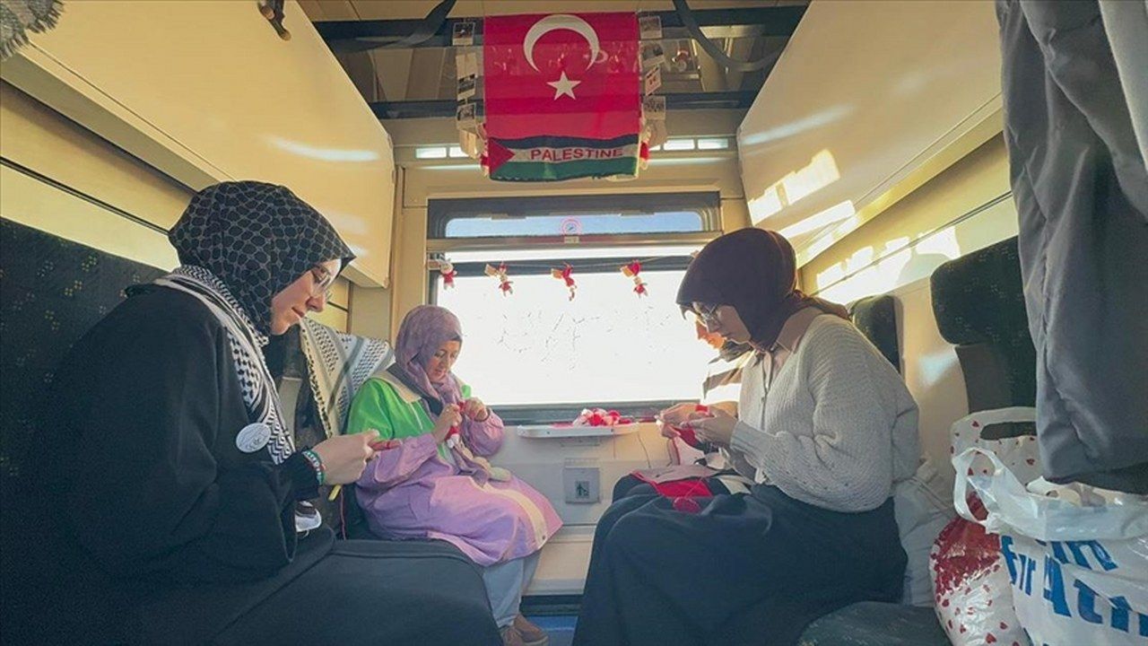 "Zeyrek", Filistinli çocuklar için Sarıkamış treninde örüldü