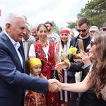 Binali Yıldırım Orçul Festivali'nde Hemşehrileriyle Buluştu