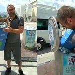 Erzincan’da depozito iade çilesi: Biriken şişeleri çöpe boşalttı (VİDEO)