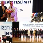 EBYÜ'de Tarihi Devir Teslim: Bayrak, Ufuk Kuyrukluyıldız’a Geçti