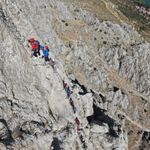 Türkiye'de tek Kemaliye'de bulunan 'Via Ferrata' parkuru adrenalin tutkunlarının rotası oldu