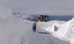 Hakkari'de kardan kapanan üs bölgesinin yolu açıldı