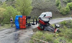 Erzincan'da devrilen traktörün altında kalan sürücü öldü