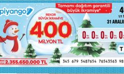 Yılbaşında tamamı dağıtım garantili büyük ikramiye tam 400 milyon TL!
