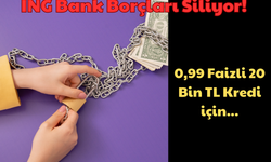ING Bank Borçları Siliyor: 0,99 Faizli 20 Bin TL İhtiyaç Kredisi için!