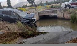 Erzincan'da sulama kanalına düşen araçtaki 5 kişi yaralandı