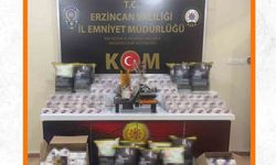 Erzincan’da kaçakçılıkla mücadele kapsamında suç unsurları ele geçirildi