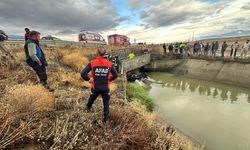 Erzurum'da sulama kanalına düşen araçtaki çift öldü