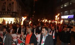 Ağrı'da İsrail’in Filistin’e yönelik saldırıları protesto edildi