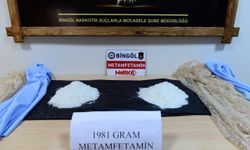 Bingöl'de 1 kilo 981 gram metamfetamin ele geçirildi