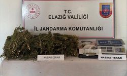 Elazığ'da 3 kilo 200 gram esrar ele geçirildi