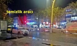 Erzincan’da Temizlik Araçları Trafiği Zora Soktu!