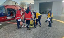 Kalp krizi geçiren 79 yaşındaki hasta, ambulans helikopterle Erzurum’a ulaştırıldı