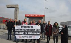 Erzincan’da işten çıkarılan işçiler için eylem yapıldı