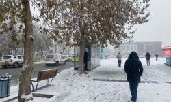 Erzincan Güne Beyaz Örtüyle Uyandı