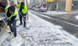 Caddeler ve kaldırımlar temizleniyor