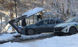 Erzurum'da Otomobil Durakta Kaza Yaptı: Neyse Ki Yaralanan Olmadı