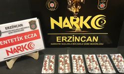 Erzincan'da narkotik operasyon! 78 adet sentetik ecza maddesi ele geçirildi