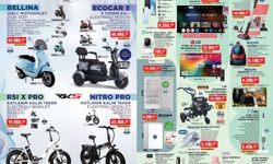25 Nisanda Bim Markete, buharlı temizleyici, çocuk bisikleti, çapa makinesi, elektrikli motor geliyor...