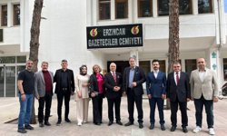 Anahtar Partisi’nden Erzincan Gazeteciler Cemiyeti’ne Hayırlı Olsun Ziyareti