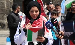 Erzurum'da sağlık çalışanları 77 haftadır Gazze için yürüyor