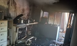 Malatya'da Korkutan Ev Yangını! Alevler Kısa Sürede Söndürüldü