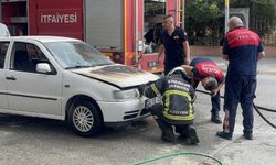 Erzincan’da Seyir Halindeki Araç Alev Aldı (VİDEO)