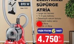 Fakir Atria Elektrikli Süpürge 14 Kasım’da BİM Raflarında