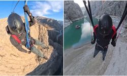 Erzincan’da Adrenalin Dolu Atlayış (VİDEO)