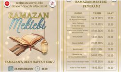 Erzincan'da Ramazan Mektebi Kapılarını Açıyor