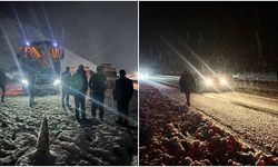Sakaltutan ve Amediye Geçitleri Yoğun Kar Nedeniyle Ulaşıma Kapandı (VİDEO)