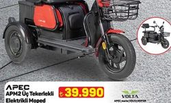 A101’de 11 Aralık Fırsatı: Üç Tekerlekli Elektrikli Moped