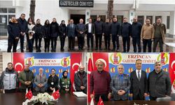 Erzincan’da 10 Ocak Mesajı: Üç Kurumdan Gazetecilere Anlamlı Ziyaret