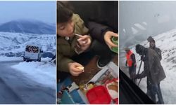 Erzincan'da Servis Kara Saplandı, Minikler Beslenme Çantalarına Sarıldı (VİDEO)