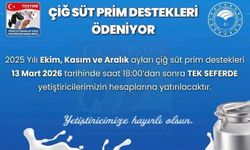 Erzincan’da Çiğ Süt Prim Destekleri Yetiştiricilerin Hesaplarına Yatıyor