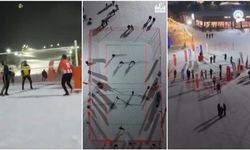 Erzincan’da Kar Üstünde Voleybol Mücadelesi (VİDEO)