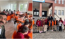 Bahçelievler İlkokulu’nda Taşımalı Öğrencilere Çiğ Köfte Sürprizi