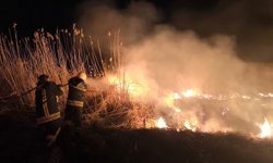 Gece Saatlerinde Çıkan Yangın Korkuttu