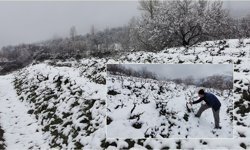 Nisan Şakası Değil, Nisan Karı: Üzümlü Beyaza Büründü!