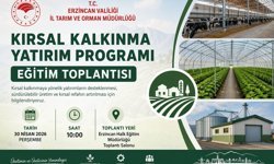Erzincan’da Kırsal Kalkınma İçin Eğitim Toplantısı Düzenleniyor