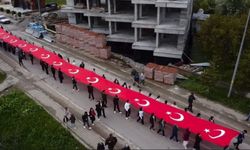 Çayırlı’da Bayrak Yürüyüşü (VİDEO)