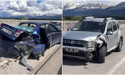 Erzincan'da Trafik Kazası: 2 Yaralı (VİDEO)