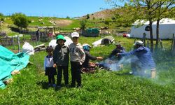 Minik üreticilerin zorlu yayla mesaisi (VİDEO)