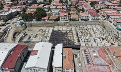 Merkez Çarşısı İnşaatında İlginç Önlem (VİDEO)