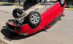 Erzincan’da Otomobil Takla Attı: 1 Yaralı
