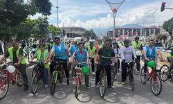 Erzincan’da Sağlıklı Yaşam İçin Pedal Çevirdiler (VİDEO)